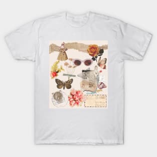 Croquette Aesthetic Butterfly Antique Academia College T-Shirt